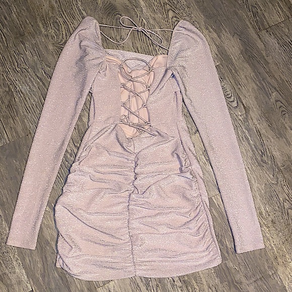 Lucy in the Sky dusty Rose dress! Size large SUPER CUTE! - Picture 4 of 5